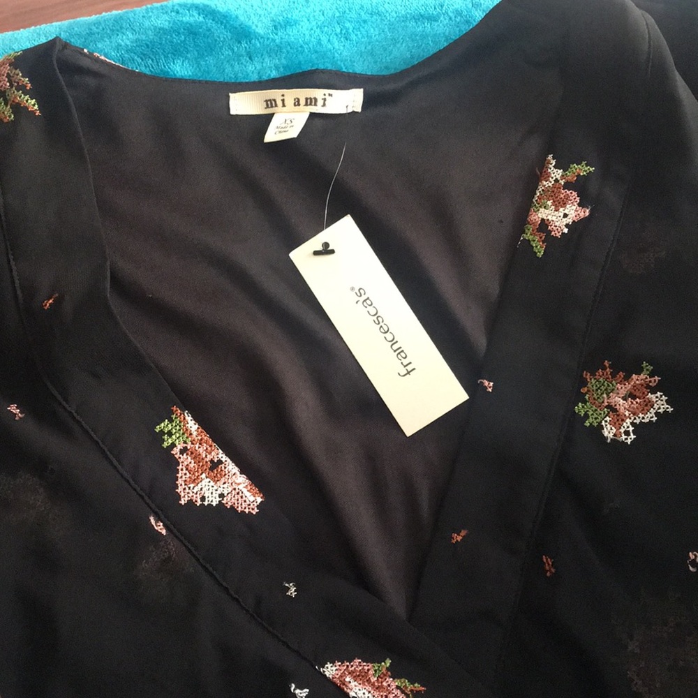 Black floral dress!! NWT